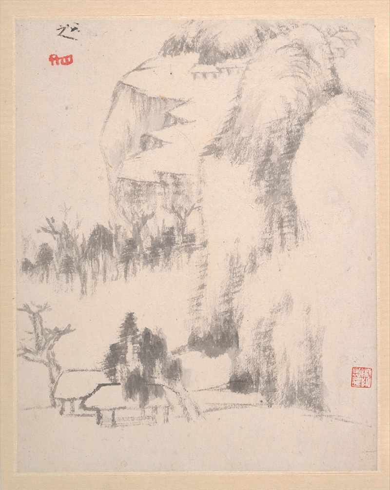 B2134011《山水图册十一》清代画家朱耷（八大山人）高清作品 清代-第1张