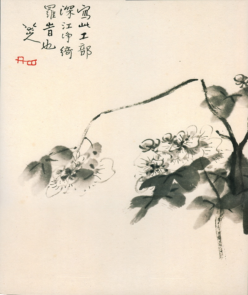 B2134018《花鸟图册六》清代画家朱耷（八大山人）高清作品 清代-第1张