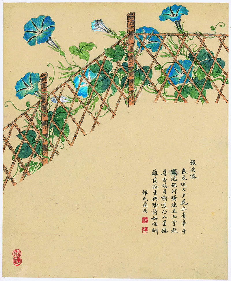 B2135002《花卉八开之二》清代画家邹一桂高清作品 清代-第1张