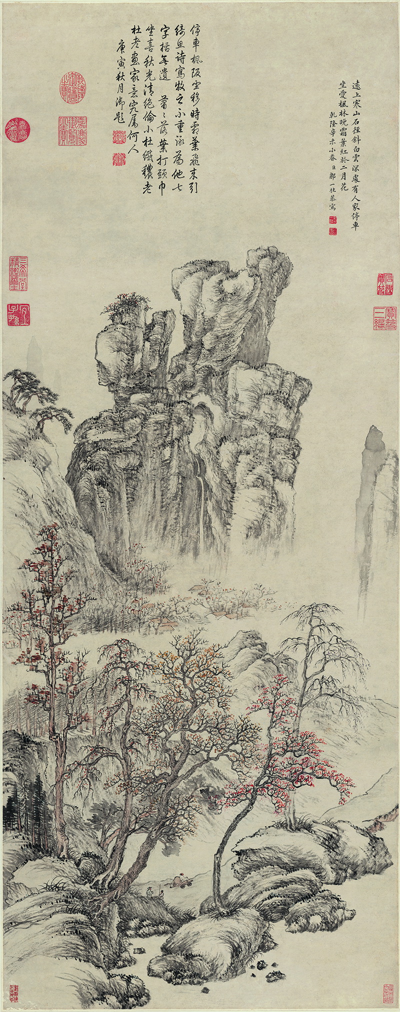 B2135013《杜牧诗意图》清代画家邹一桂高清作品 清代-第1张