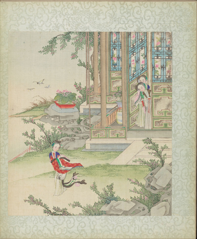 B2138017《红楼梦赋图册之十七》清代画家沈谦高清作品 清代-第1张