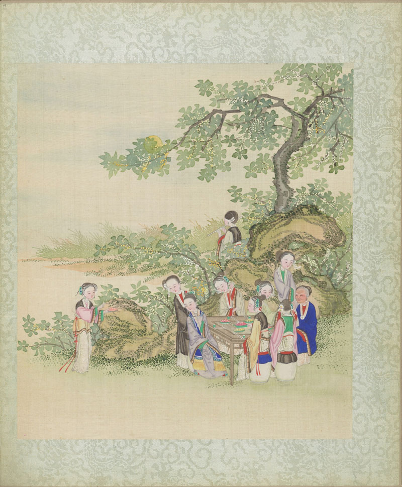 B2138019《红楼梦赋图册之十九》清代画家沈谦高清作品 清代-第1张