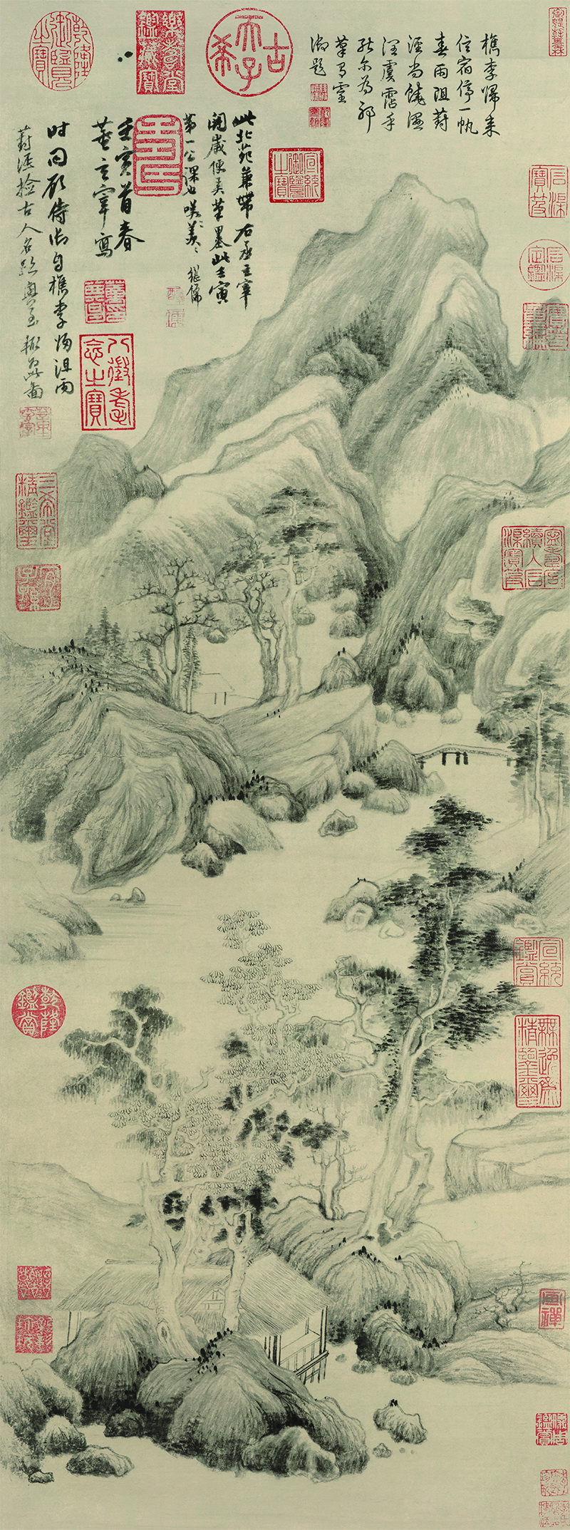 B3016001《葑泾仿古图》明代画家董其昌高清作品 明代-第1张