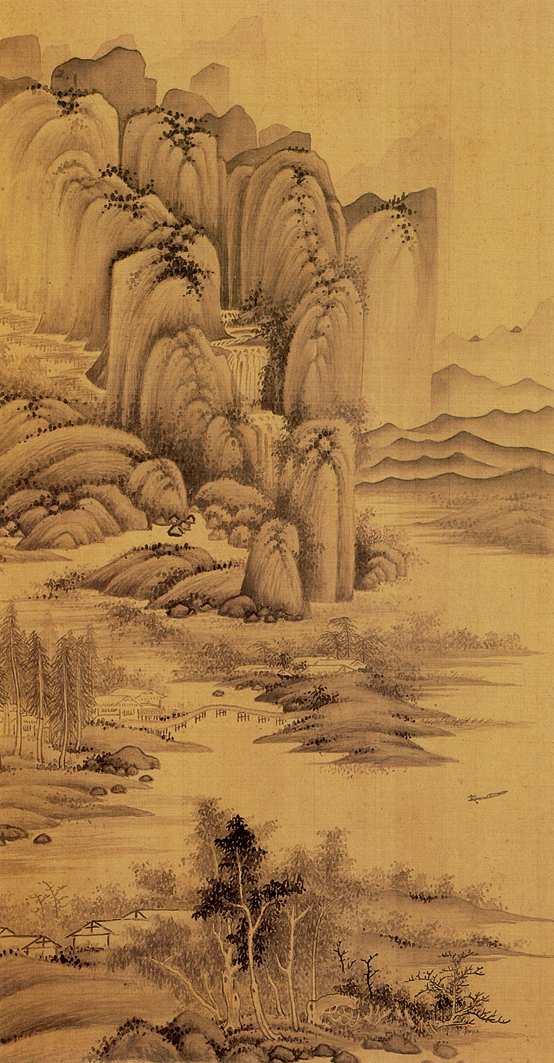 B3016048《 仿宋元人缩本画跋册之七》明代画家董其昌高清作品 明代-第1张