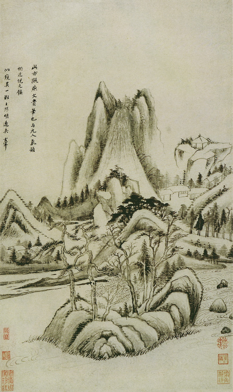 B3016094《仿古山水10开之八》明代画家董其昌高清作品 明代-第1张