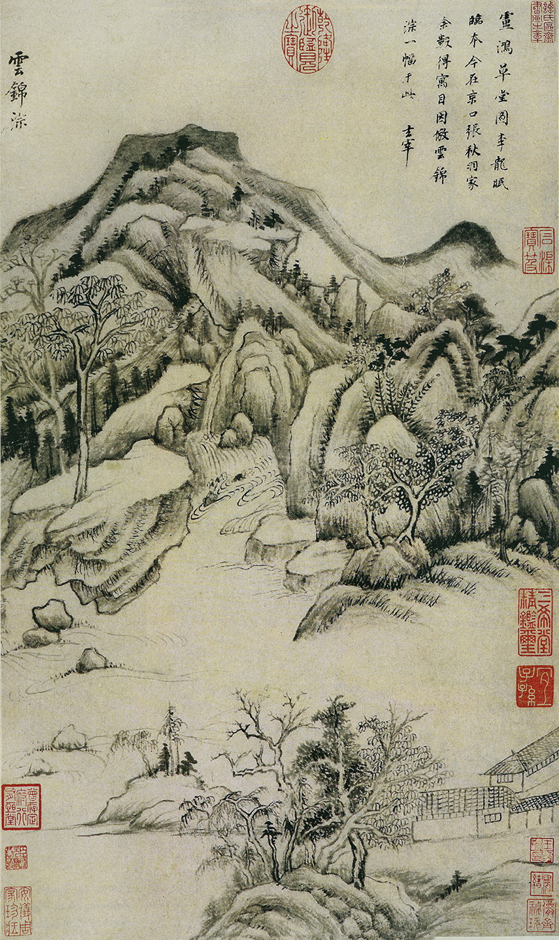 B3016095《仿古山水10开之九》明代画家董其昌高清作品 明代-第1张