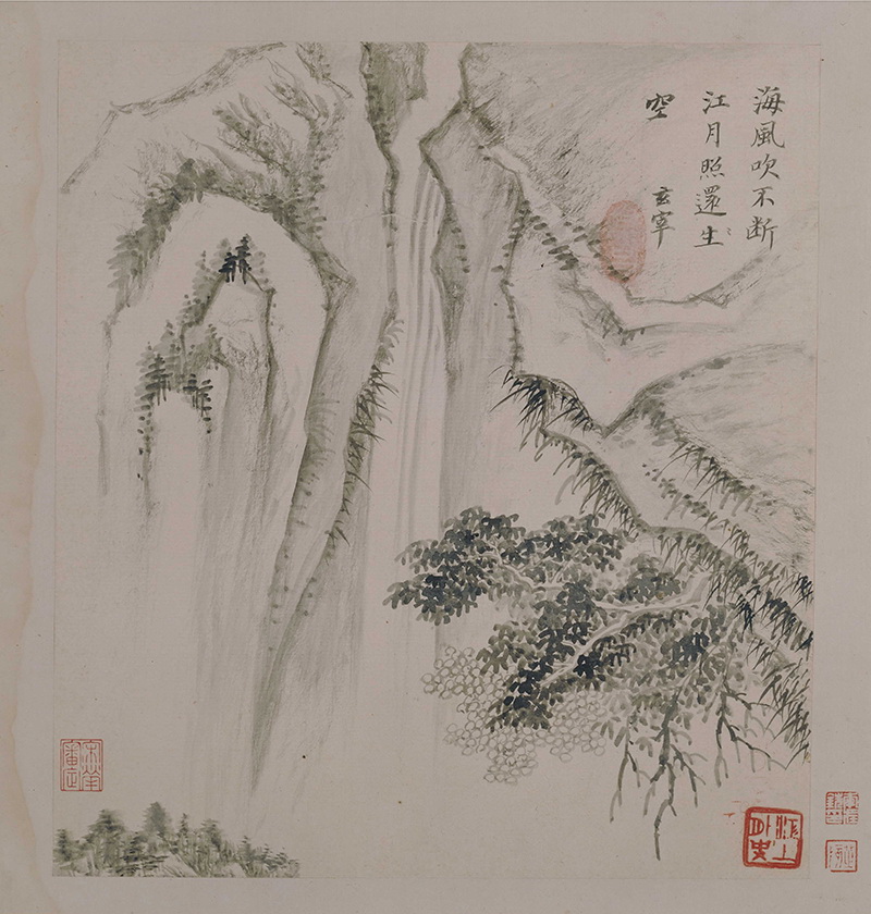 B3016127《山水册之六》明代画家董其昌高清作品 明代-第1张