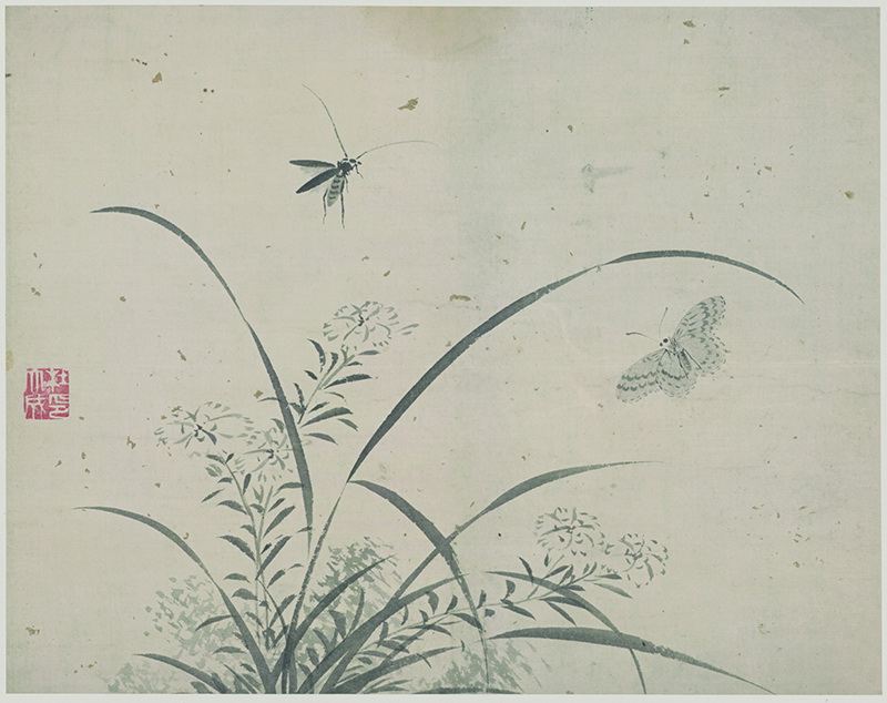 B3017008《花蝶草虫图册之八》明代画家杜大成高清作品 明代-第1张