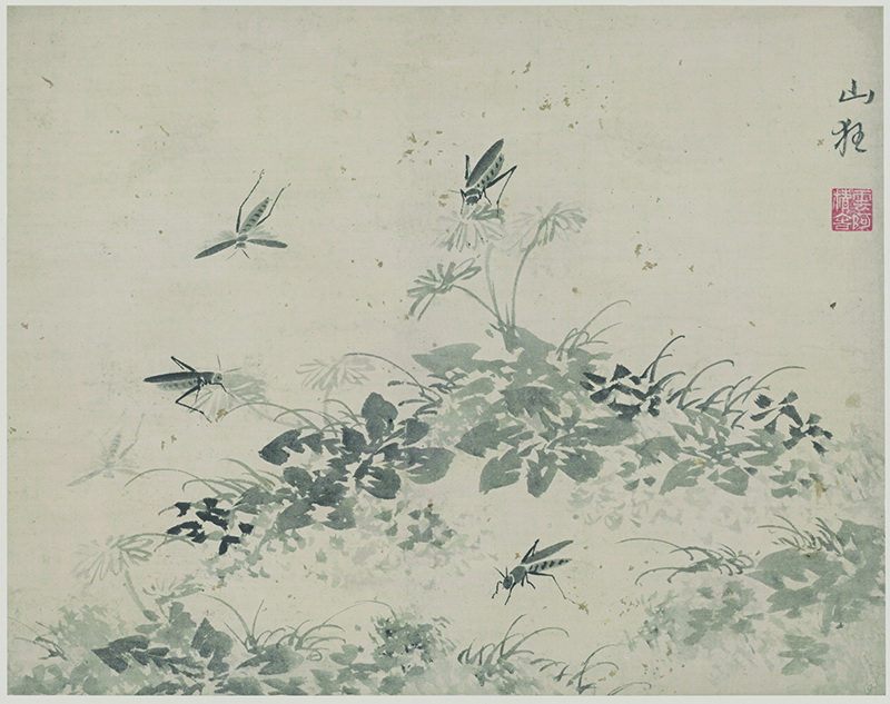 B3017010《花蝶草虫图册之十》明代画家杜大成高清作品 明代-第1张