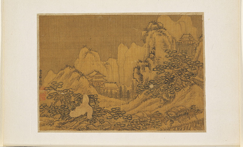 B3035001《盘车图》明代画家李希颜高清作品 明代-第1张