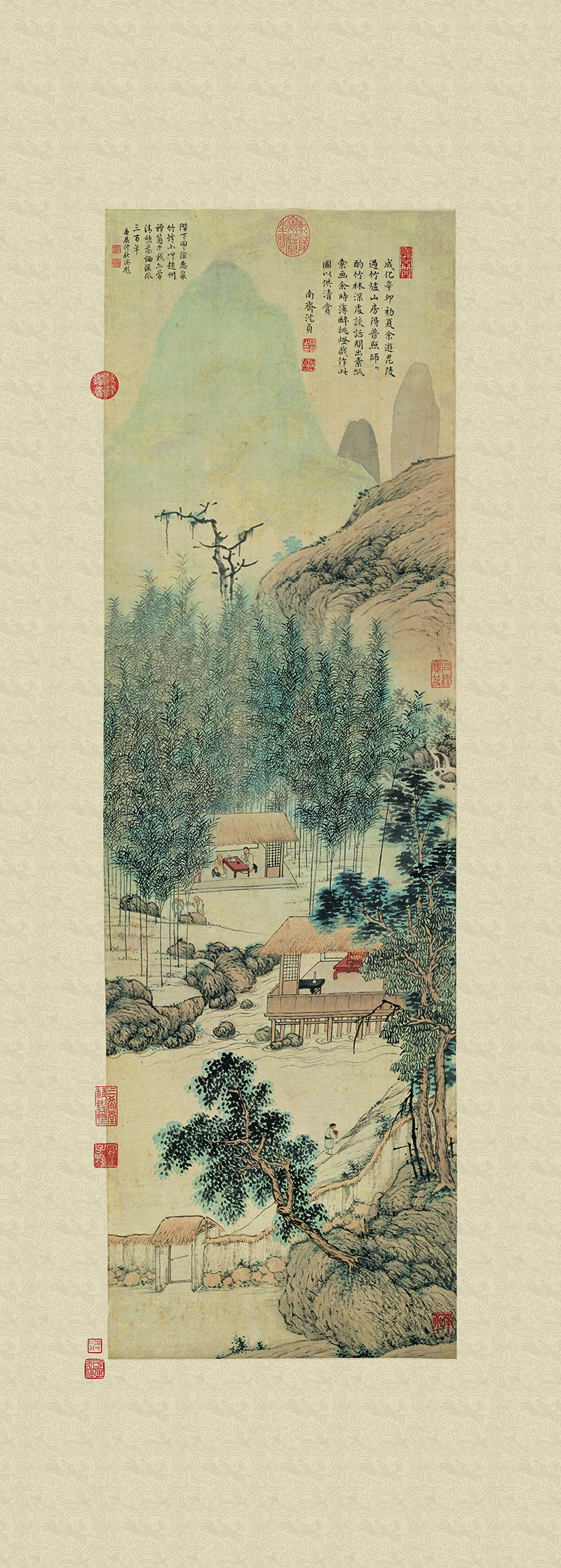 B3057001《竹炉山房图》明代画家沈贞高清作品 明代-第1张