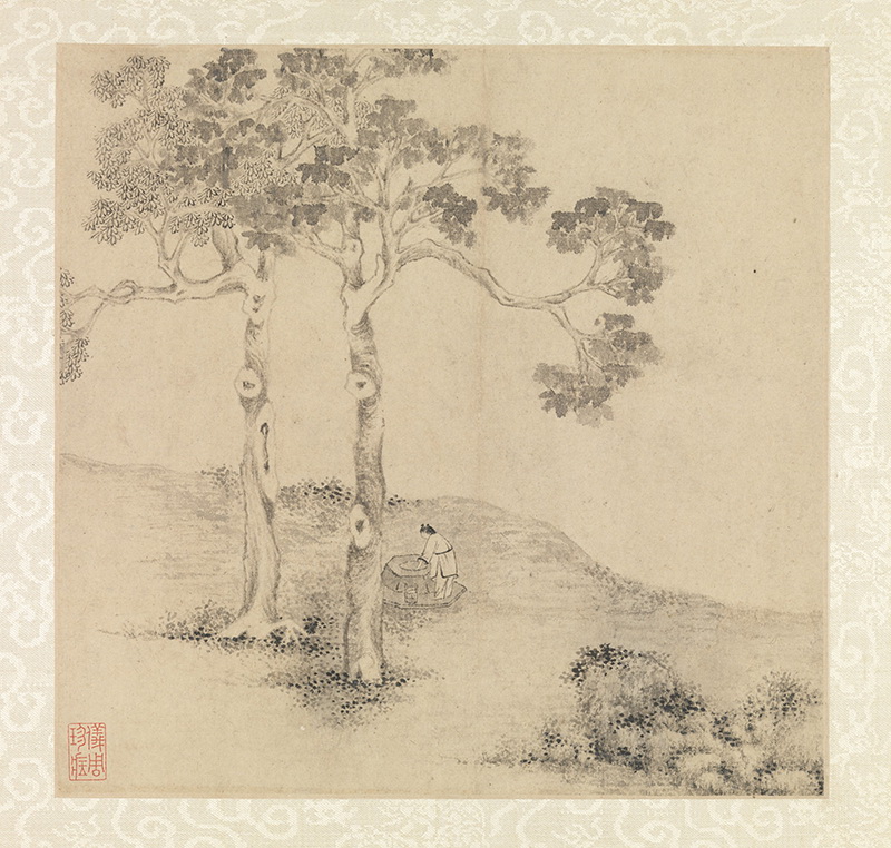 B3082023《山水诗画册之七》明代画家文徵明高清作品 明代-第1张