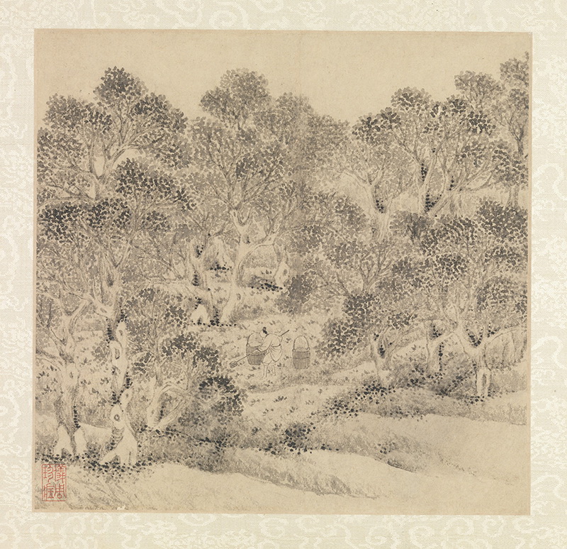 B3082027《山水诗画册之十一》明代画家文徵明高清作品 明代-第1张