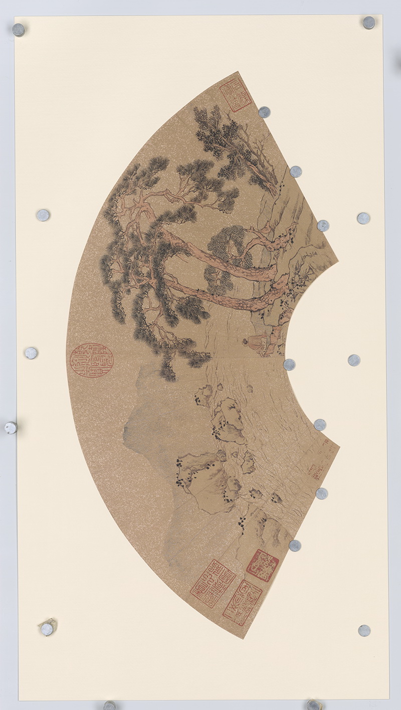 B3082037《扇面画16开之三》明代画家文徵明高清作品 明代-第1张