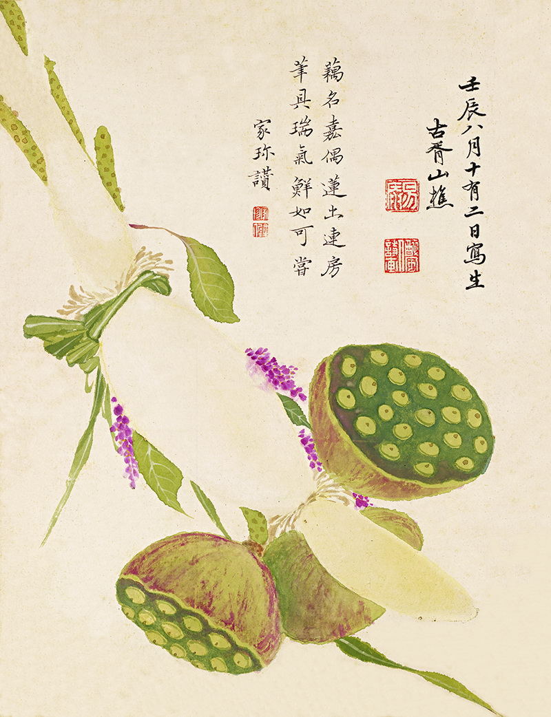 B3086004《花卉十开之四》明代画家项圣谟高清作品 明代-第1张