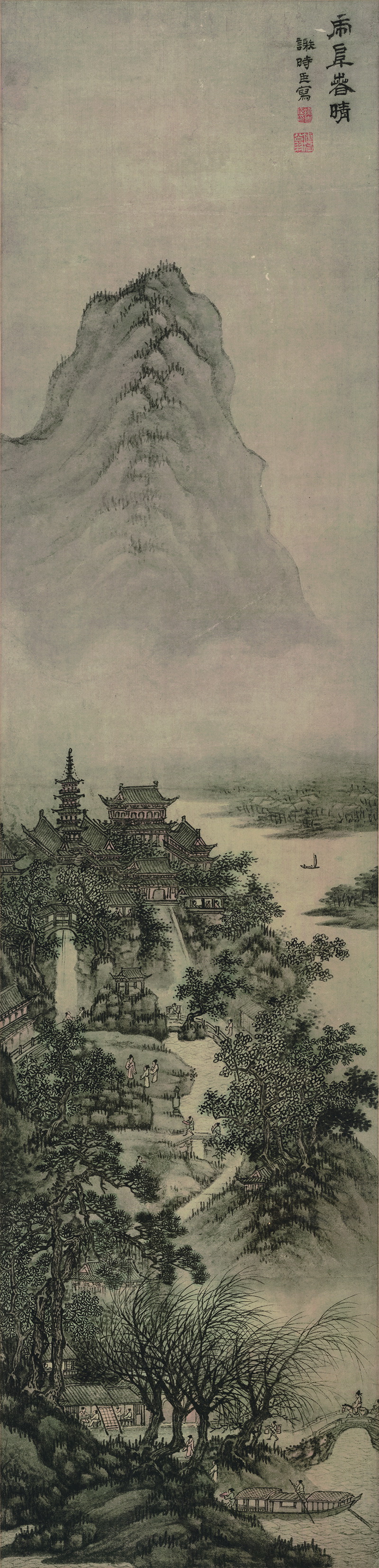 B3088008《虎阜春情图》明代画家谢时臣高清作品 明代-第1张