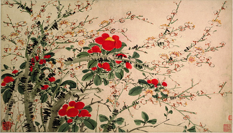 B3112010《白阳集花册页十》明代画家陈春高清作品 明代-第1张