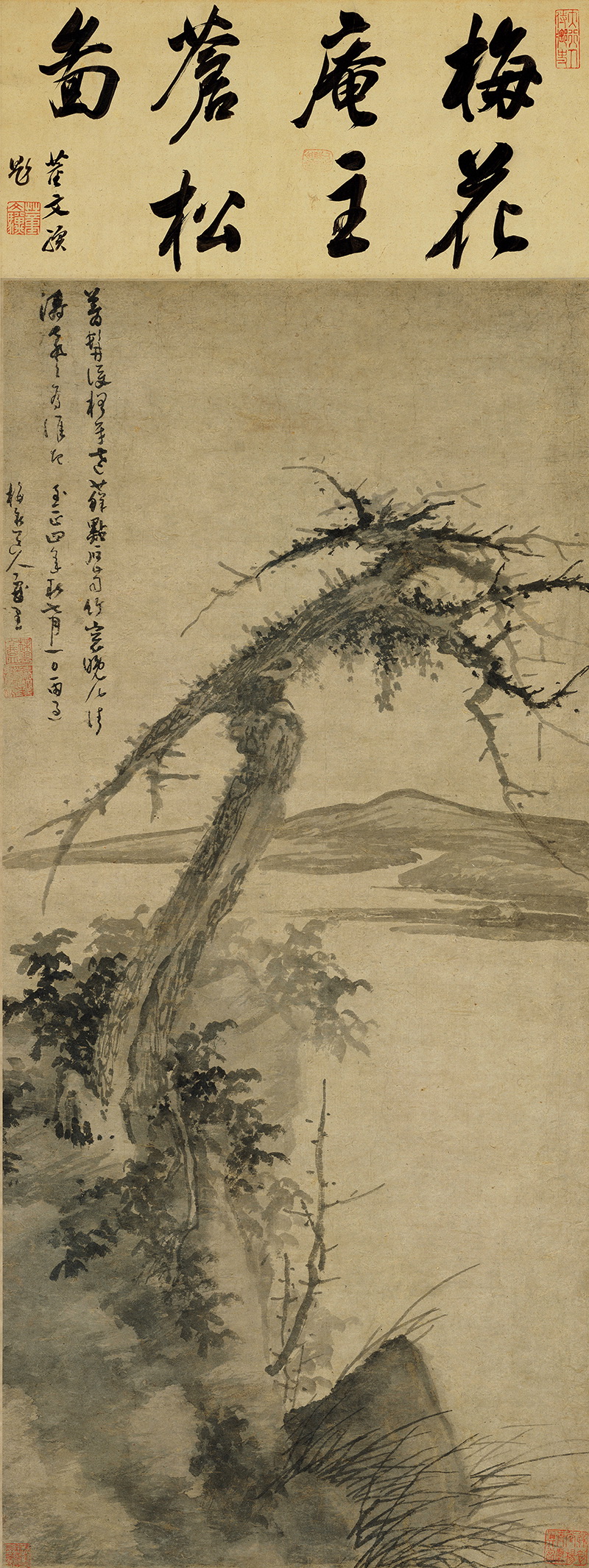 B4034021《石图》元代画家吴镇高清作品 元代-第1张