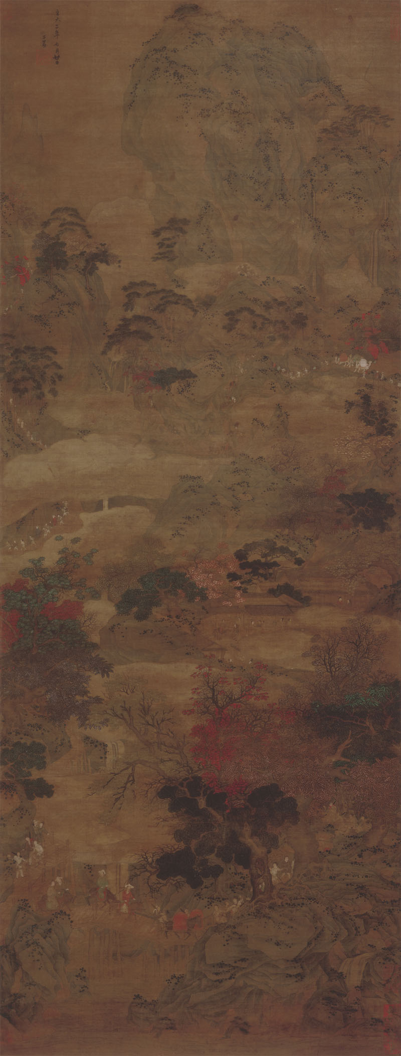 B4049027《画蜀道鸡》元代画家赵孟頫高清作品 元代-第1张