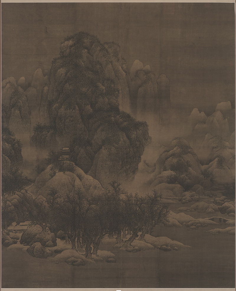 B5011001《雪景寒林图》宋代画家范宽高清作品 宋代-第1张