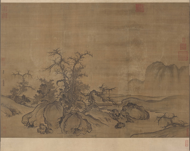 B5013008《窠石平远图》宋代画家郭熙高清作品 宋代-第1张