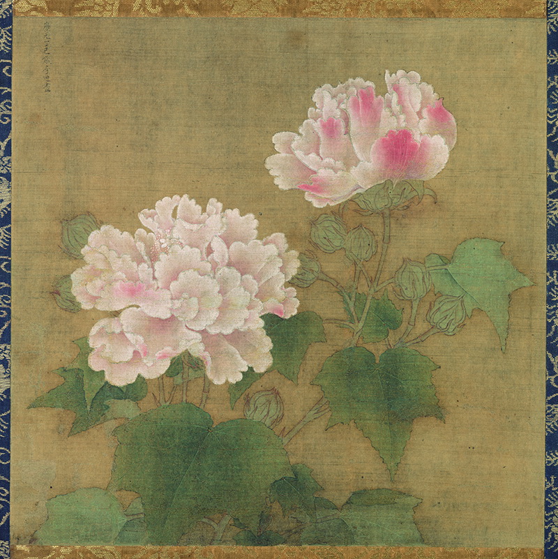 B5025004《红白芙蓉图》宋代画家李迪高清作品 宋代-第1张