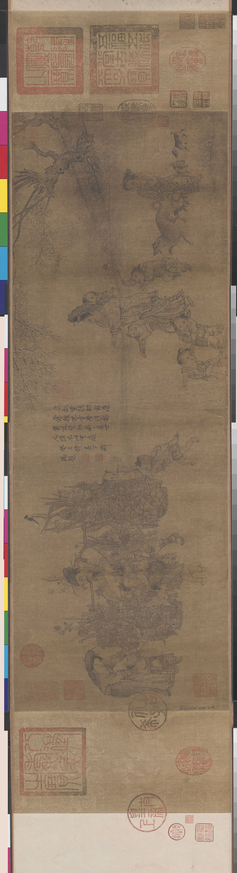 B5030010《货郎图卷》宋代画家李嵩高清作品 宋代-第1张