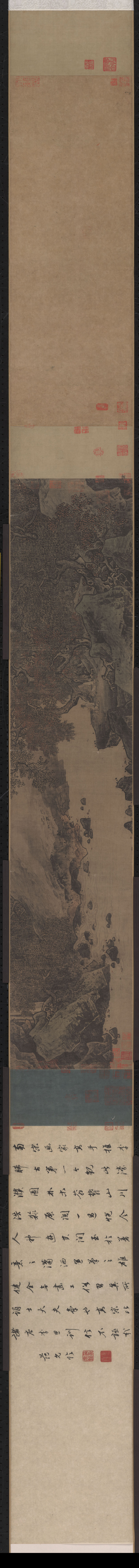 B5031006《濠梁秋水图》宋代画家李唐高清作品 宋代-第1张