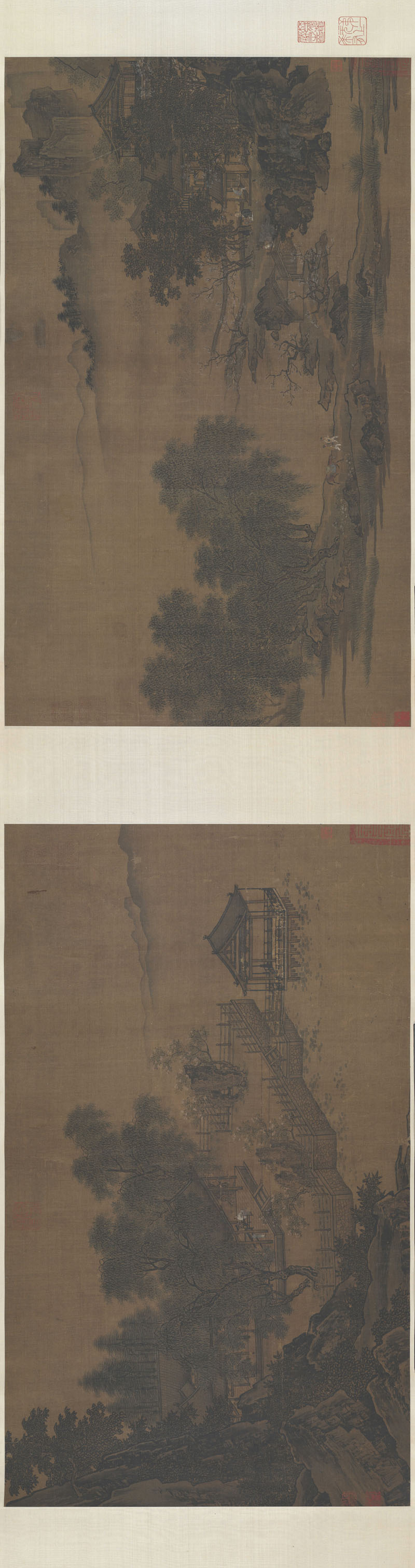 B5039008《四景山水图之三》宋代画家刘松年高清作品 宋代-第1张