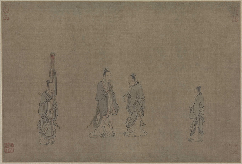 B5043001《马和之画赵构书唐风册之一》宋代画家马和之高清作品 宋代-第1张