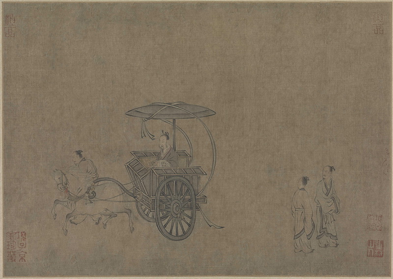 B5043002《马和之画赵构书唐风册之二》宋代画家马和之高清作品 宋代-第1张