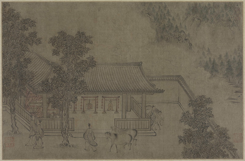 B5043006《马和之画赵构书唐风册之六》宋代画家马和之高清作品 宋代-第1张