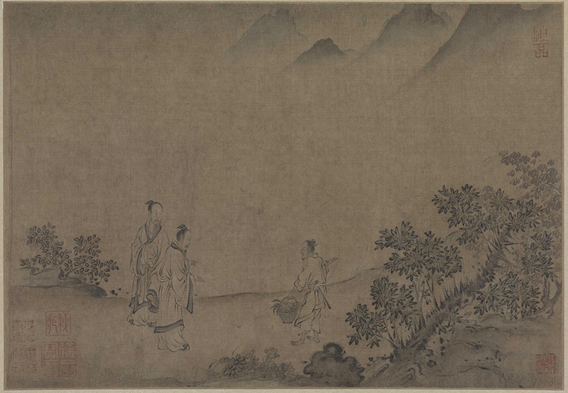 B5043011《马和之画赵构书唐风册之十一》宋代画家马和之高清作品 宋代-第1张