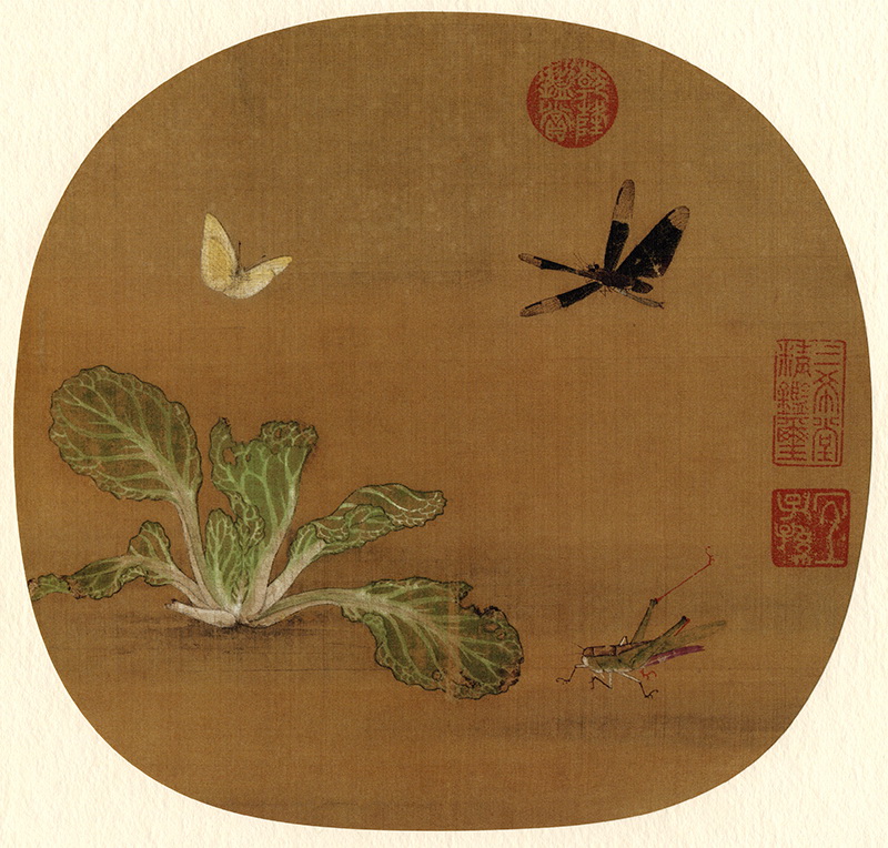 B5081002《野蔬草蟲圖》宋代画家许迪高清作品 宋代-第1张