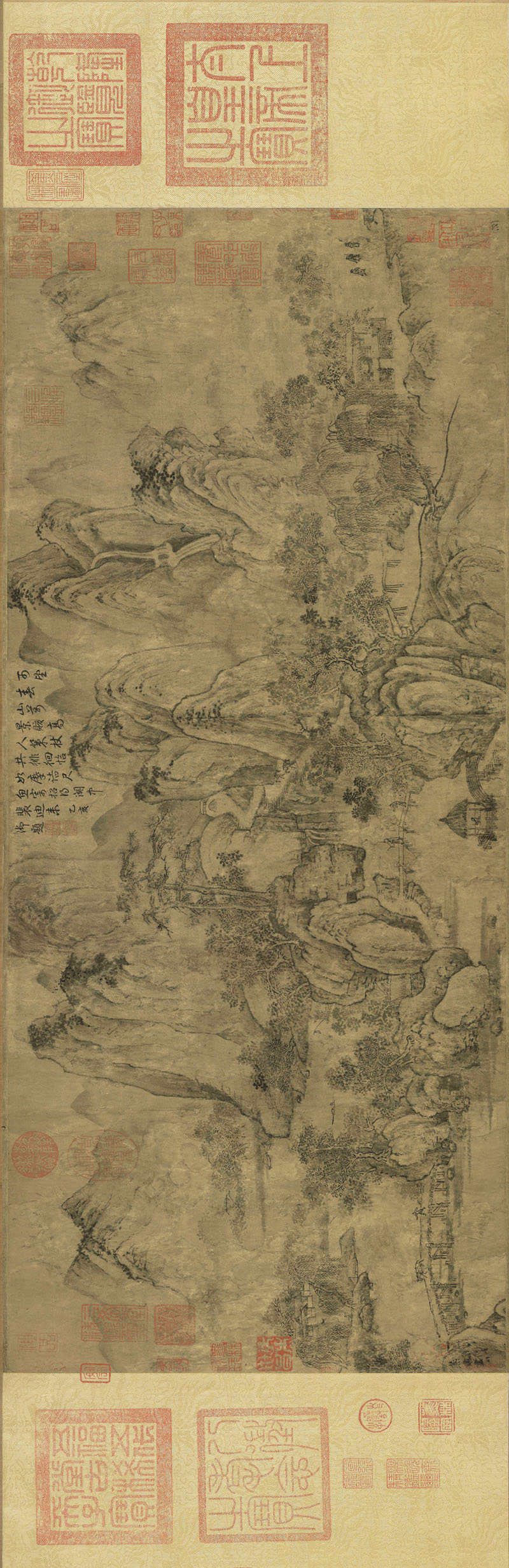 B5083001《春山图(画心)》宋代画家燕肃高清作品 宋代-第1张