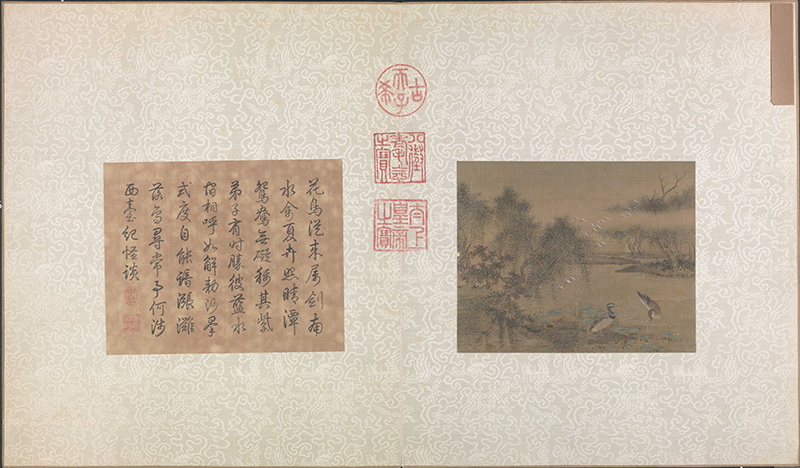 B5122064《荷塘鸂鵣图》宋代画家（佚名）高清作品 宋代-第1张