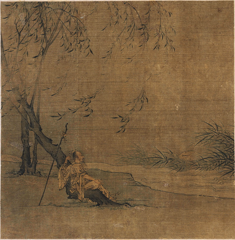 B5122112《柳阴高士图》宋代画家（佚名）高清作品 宋代-第1张