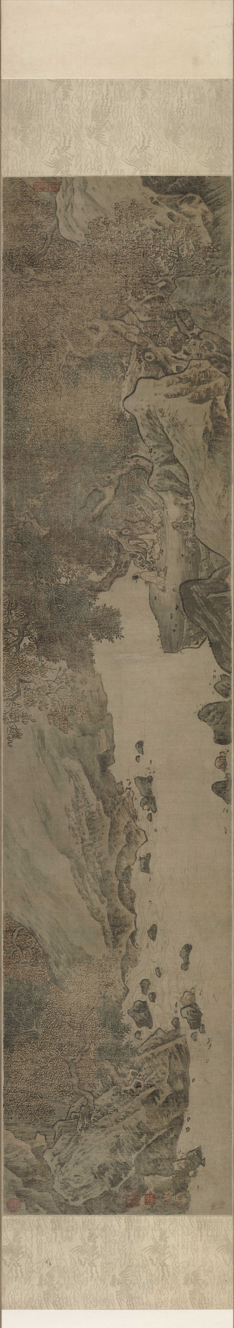 B5122148《秋林观泉图》宋代画家（佚名）高清作品 宋代-第1张