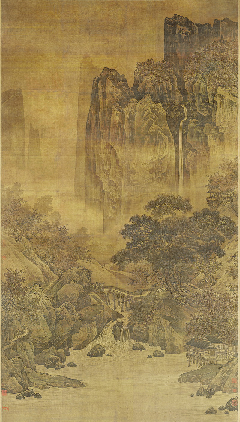 B5122149《秋山红树图》宋代画家（佚名）高清作品 宋代-第1张