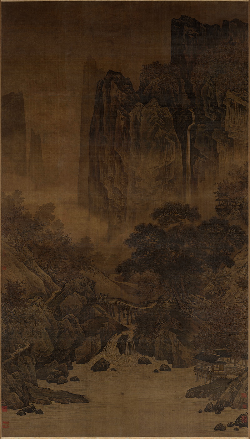 B5122151《秋山红树图》宋代画家（佚名）高清作品 宋代-第1张
