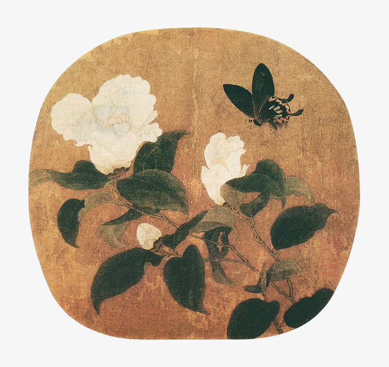 B5122170《山茶蝴蝶图》宋代画家（佚名）高清作品 宋代-第1张
