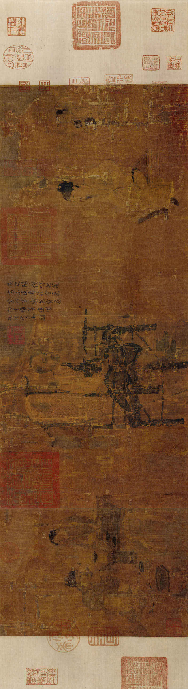 B8023010《萧翼赚兰亭(画芯)》隋唐画家阎立本高清作品 隋唐-第1张