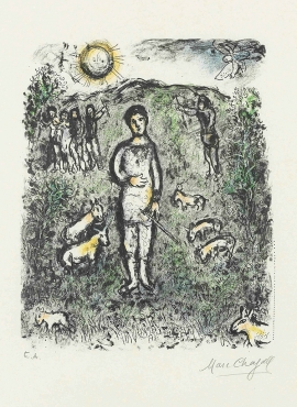 A030072《放羊的人》俄罗斯画家马克·夏加尔高清作品