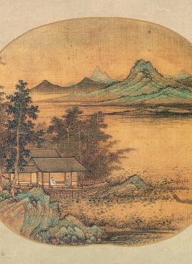 B4058009《竹阁延宾图》元代画家佚名高清作品