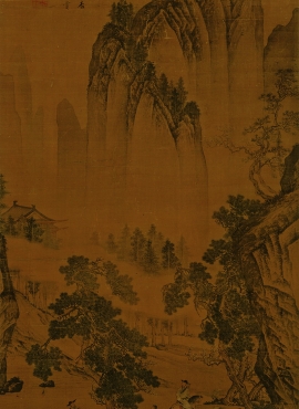 B3065037《松林扬鞭图》明代画家唐寅（唐伯虎）高清作品