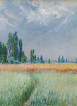 A002351《麦田》法国画家克劳德·莫奈高清作品