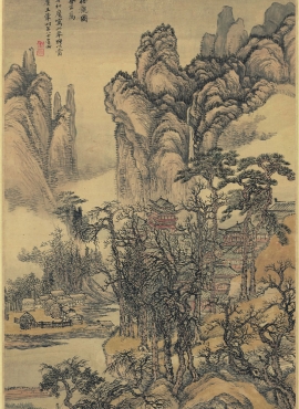 B2093047《仙山楼观图 》清代画家王翚高清作品