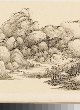 B2093053《仿古山水册之六》清代画家王翚高清作品