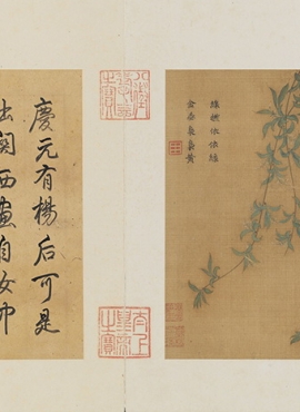 B5086001《垂杨飞絮图》宋代画家杨后高清作品