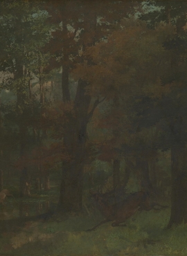 A009027《In the Forest》法国画家古斯塔夫·库尔贝高清作品